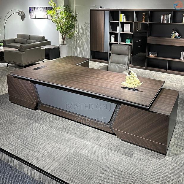 Office Desk : Office 2.4m Executive C.E.O L-Shaped Desk - thumbnail 10