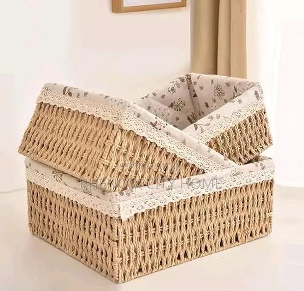 3 in 1 Hand Made Storage Basket Available - thumbnail 2