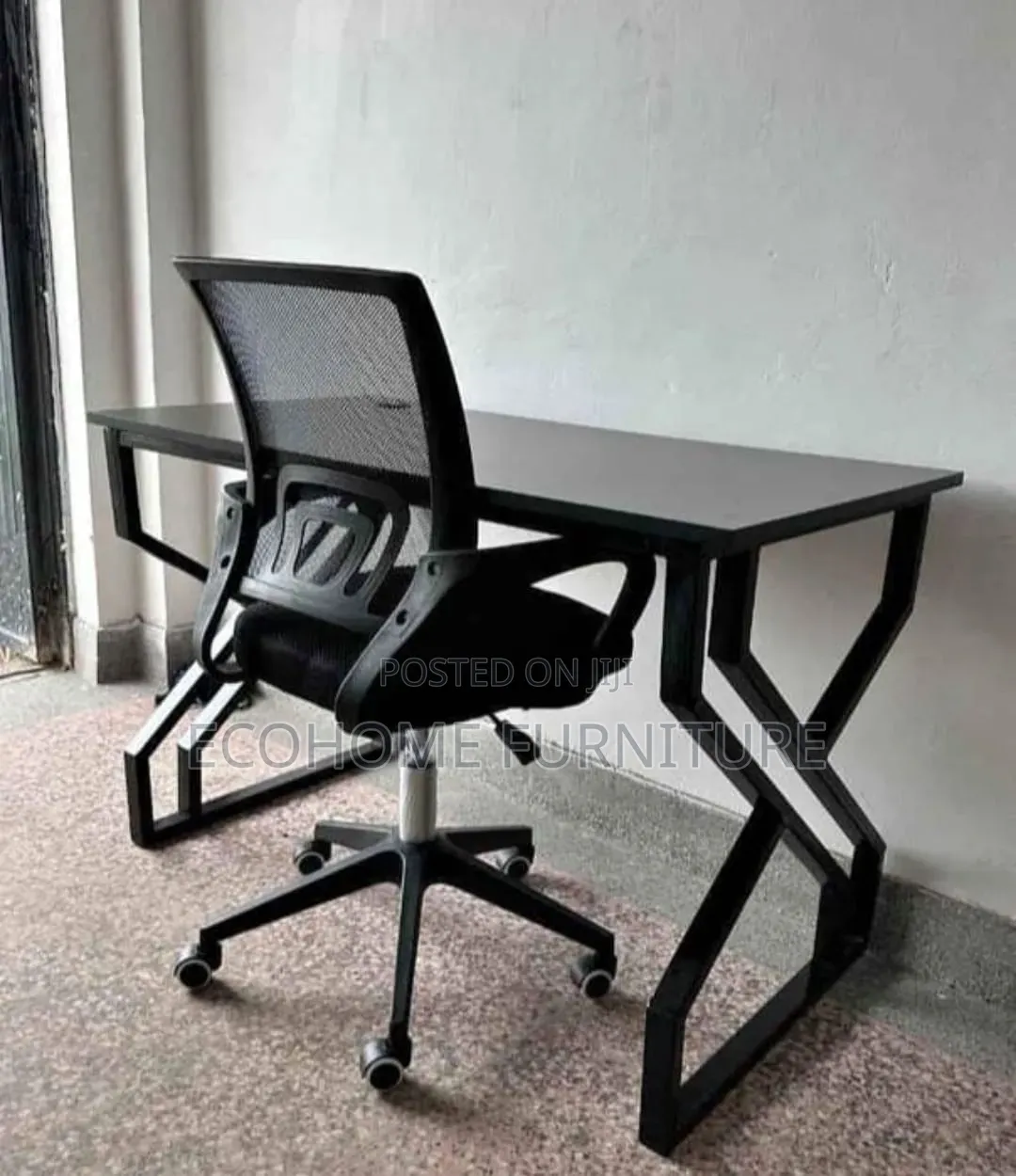 Classic Durable Study Desk and Office Mesh Chair