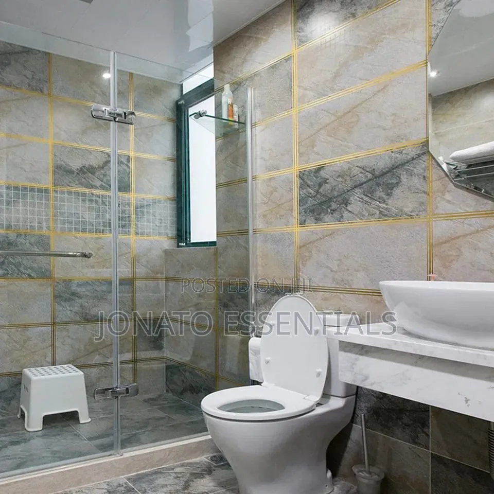 Self Adhesive Tile Gap Tape Waterproof Gold Decor Ribbon Strip