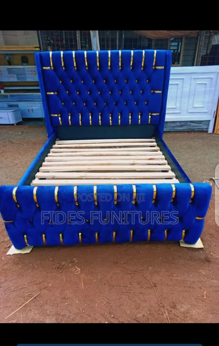 Blue 5 by 6 Chester Bed