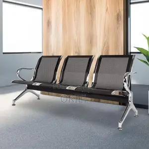 Office Bench : 3-Seat Office Waiting Room Bench