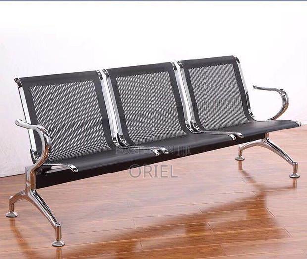 Office Bench : 3-Seat Office Waiting Room Bench - thumbnail 5