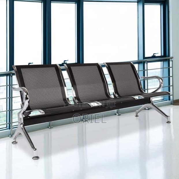 Office Bench : 3-Seat Office Waiting Room Bench - thumbnail 6