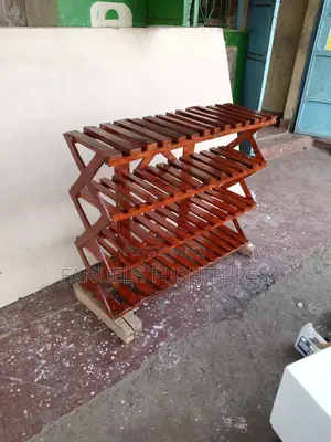 Brown Shoe Rack