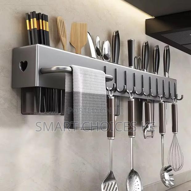 Multi Functional Carbon Steel Standing Utensil Holder - thumbnail 2