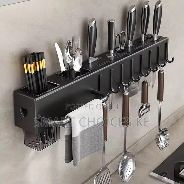 Multi Functional Carbon Steel Standing Utensil Holder - thumbnail 3