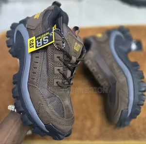 Caterpillar Men Leather Boots Green/Black - Streetwear Boots