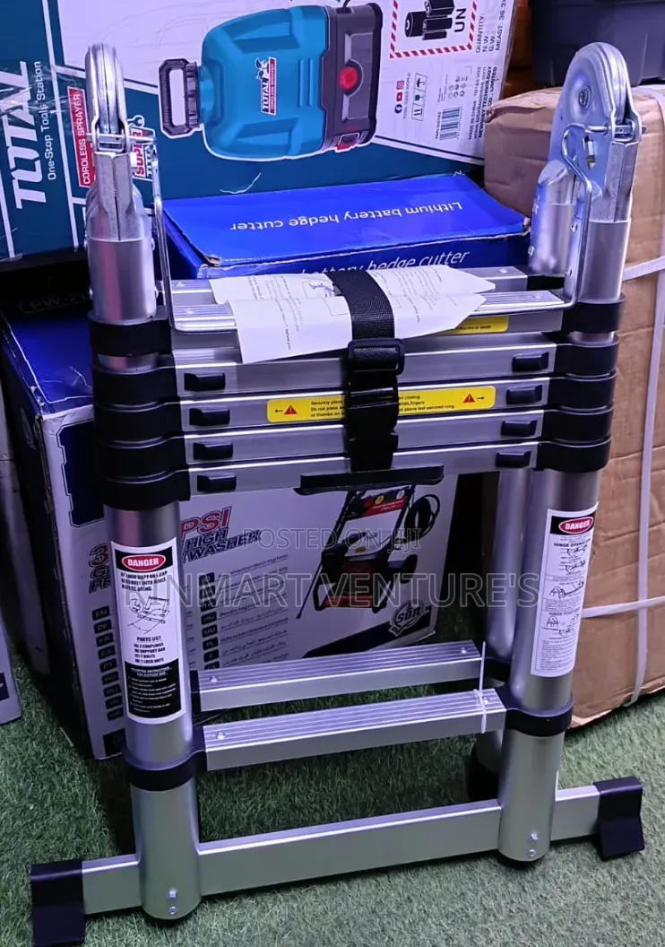 Double Aluminum Telescopic Ladder 1.9m by 1.9