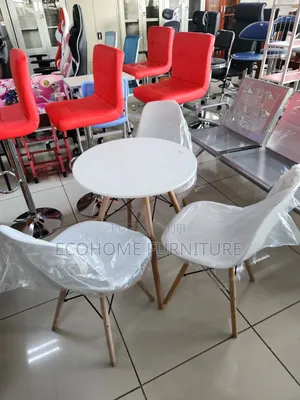 3 Seater White Dinning Set