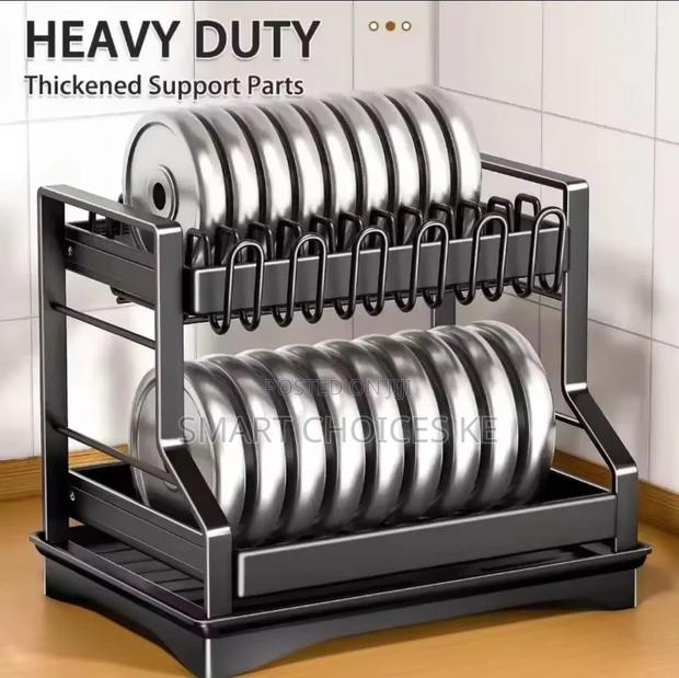High Quality Kitchen Dish Bowl Drainer Rack With Drain Basket - thumbnail 4