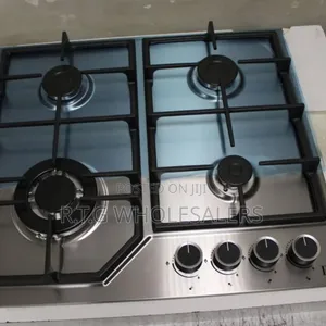 Roch 60cm Built-in Gas Hob 4 Burner Black Glass