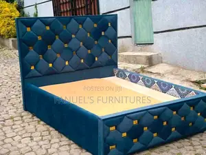 Dark Blue Chester Bed