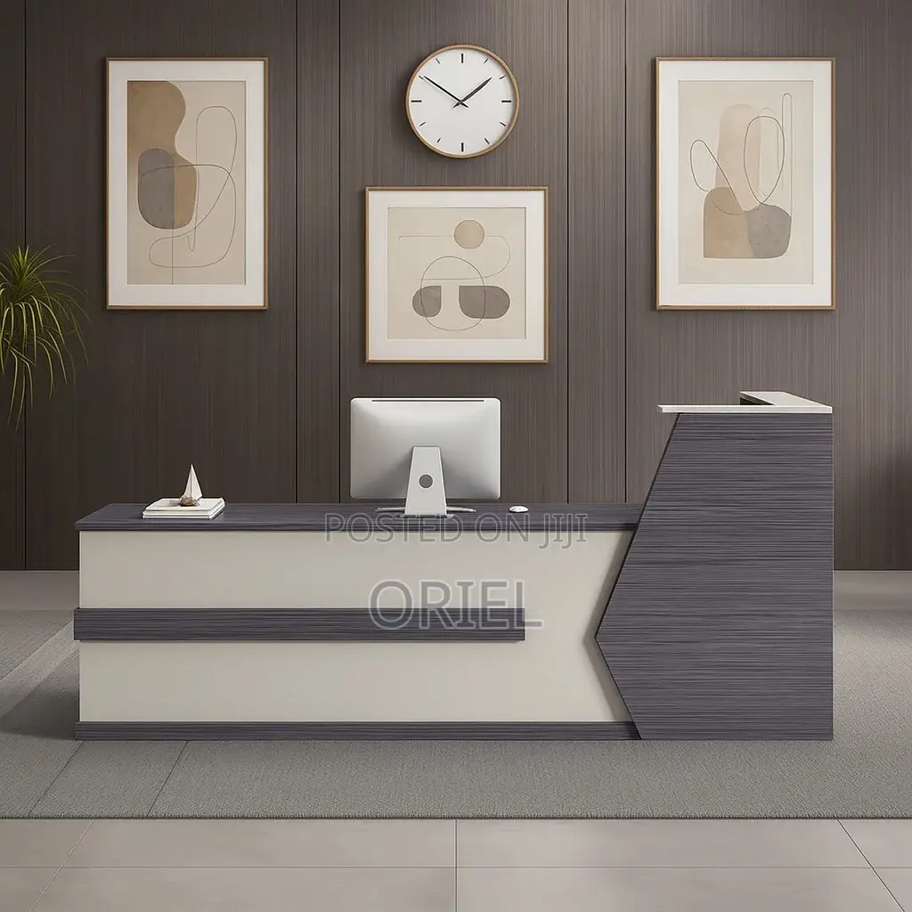 Office Desk : 2400mm Modern Office Reception Desk
