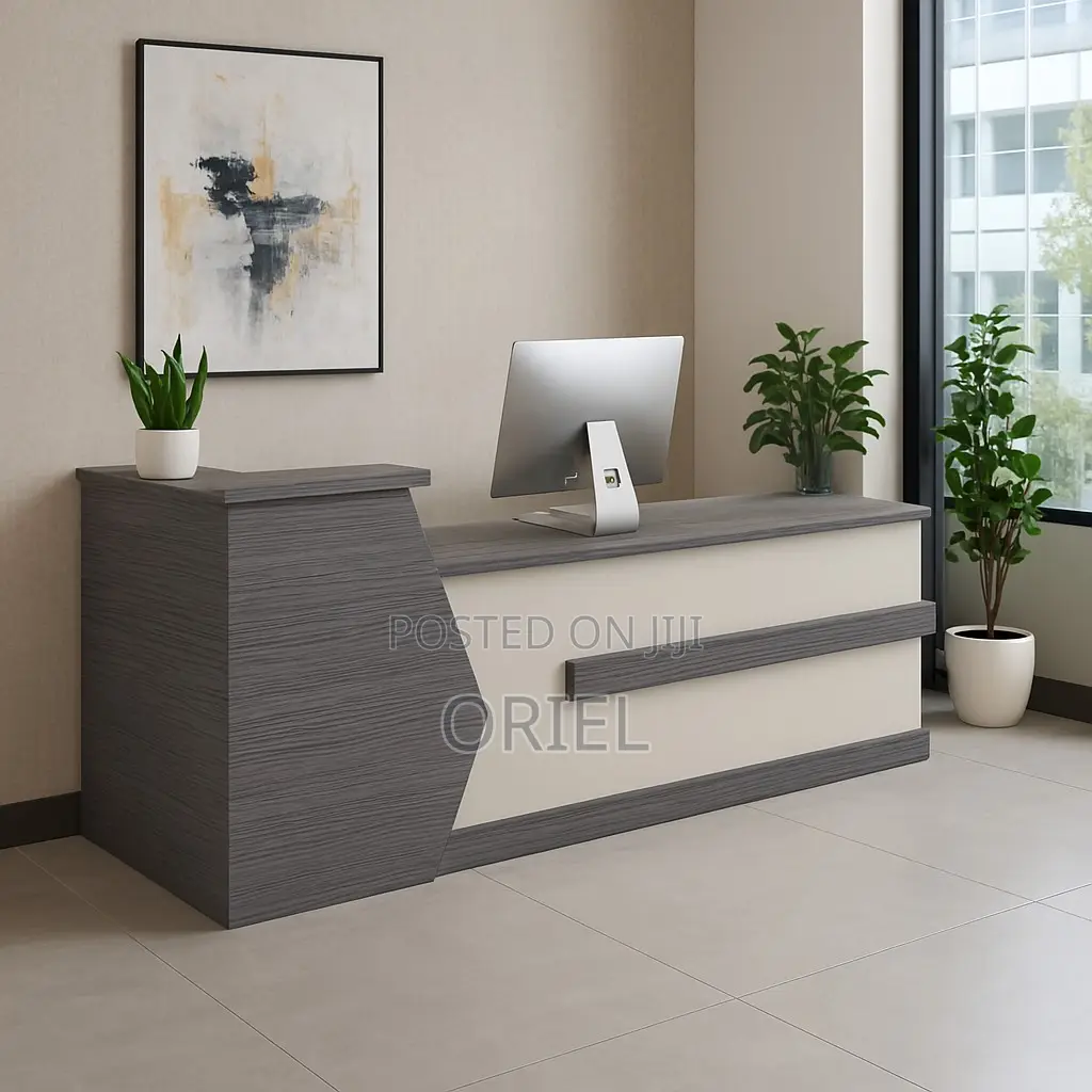 Office Desk : 2400mm Modern Office Reception Desk