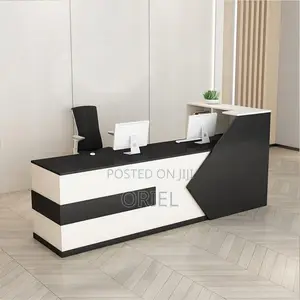Office Desk : 2400mm Modern Office Reception Desk