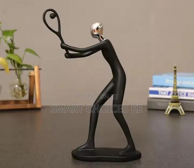 Tennis Sculpture Ceramic Decor Piece