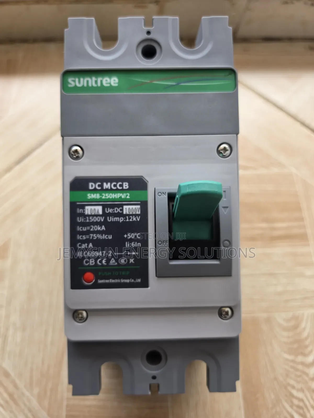 100amps Suntree 1000v Dc McCb Circuit Breaker (Sm8-250hpv/2)