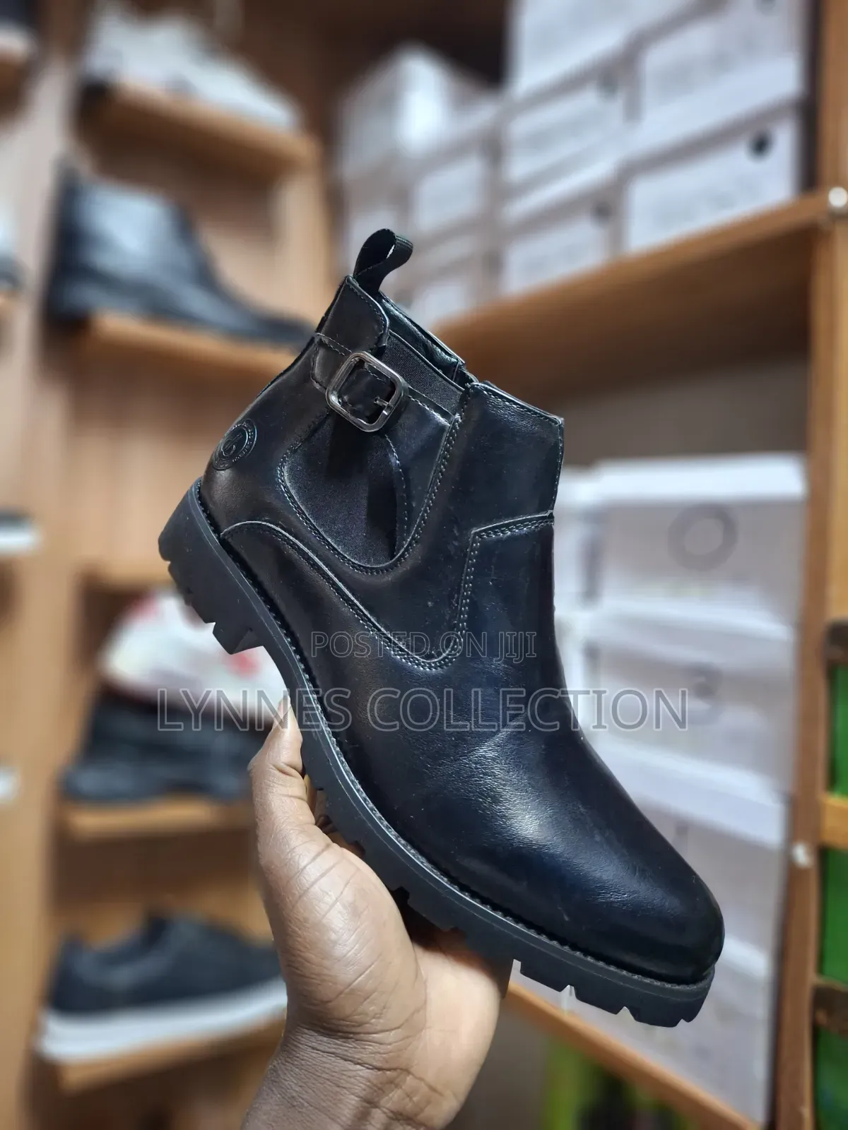 Men Official Black Boots - Premium Formal Leather Footwear