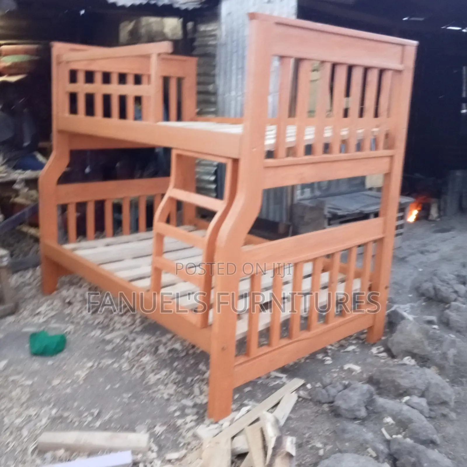 Brown Double Decker Bed