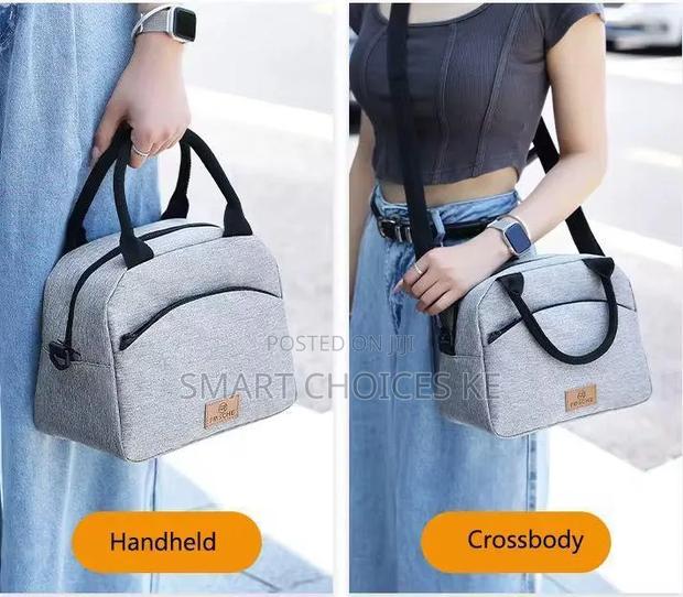 New Half Round Large Capacity Insulation Lunch Bag - thumbnail 2