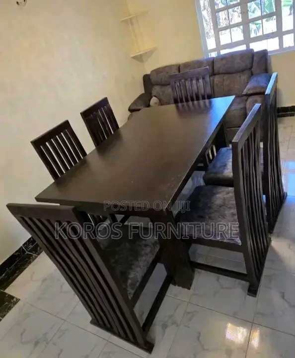 Brown Mahogany Dining Set