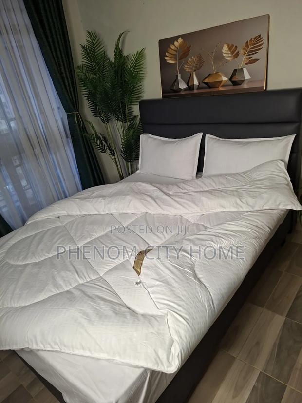 Binded White Tc Cotton Duvet Set - thumbnail 2