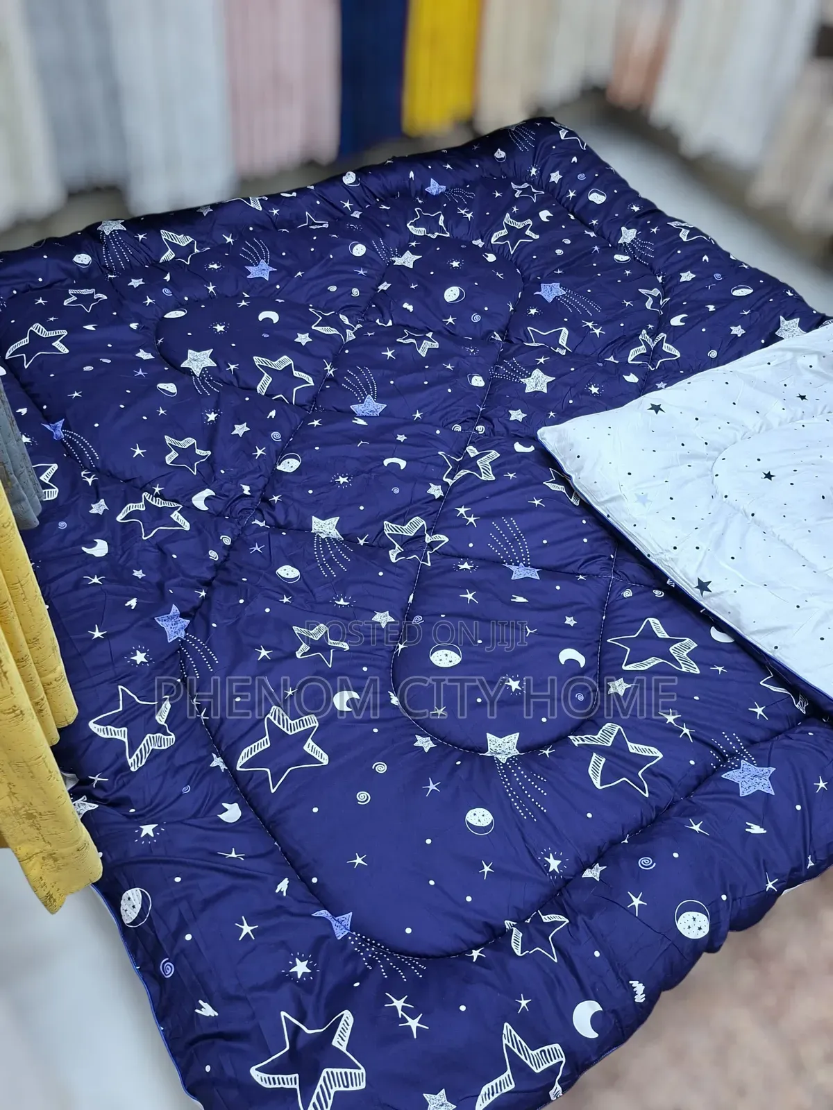 Patterned Cotton Binded Duvet Set
