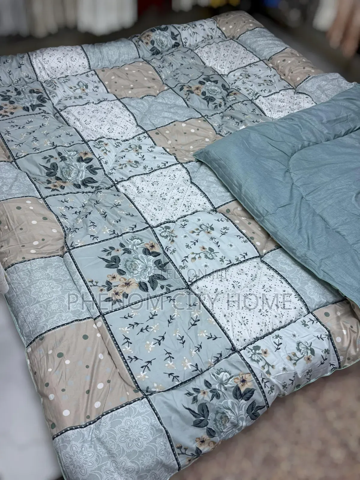 Patterned Cotton Binded Duvet Set