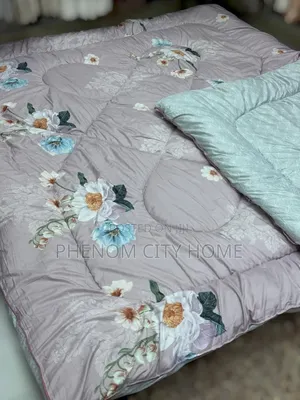 Flowered Binded Warm Cotton Duvets Set