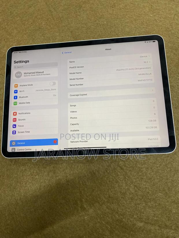 Apple iPad Pro 128 GB Silver
