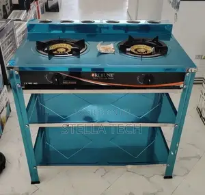 Heavy Duty Rebune Double Burner Standing Gas Stove