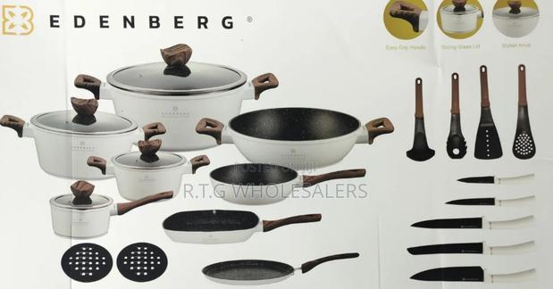 Edenberg 23pc White Induction Cookware Set