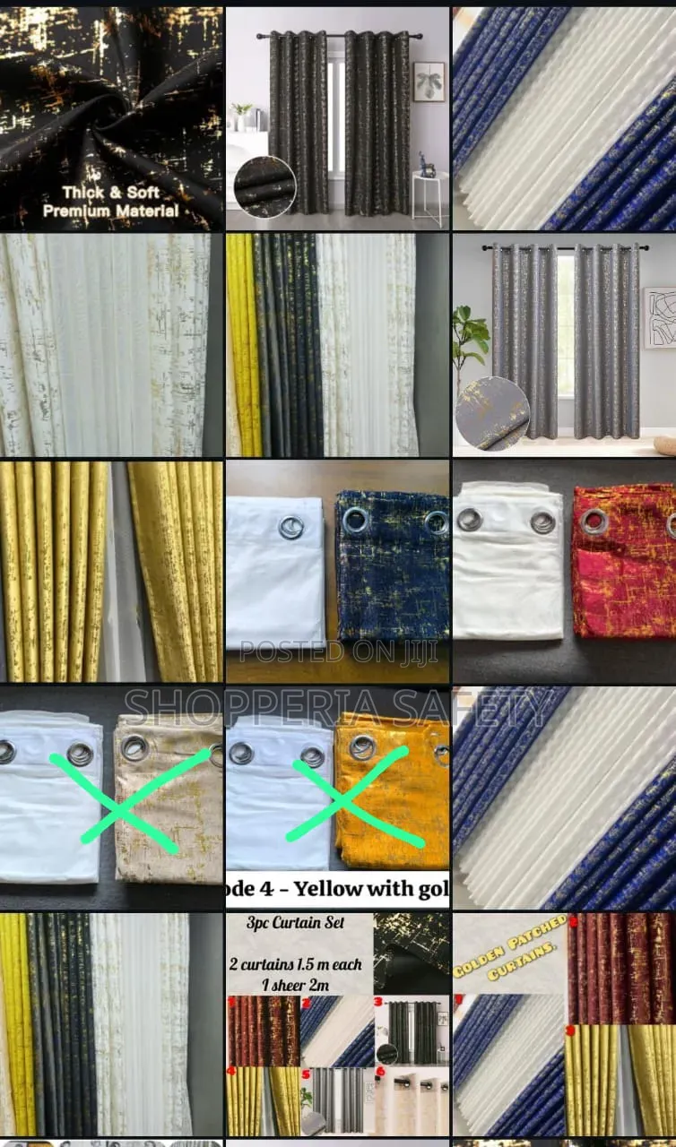 3pc Curtains
