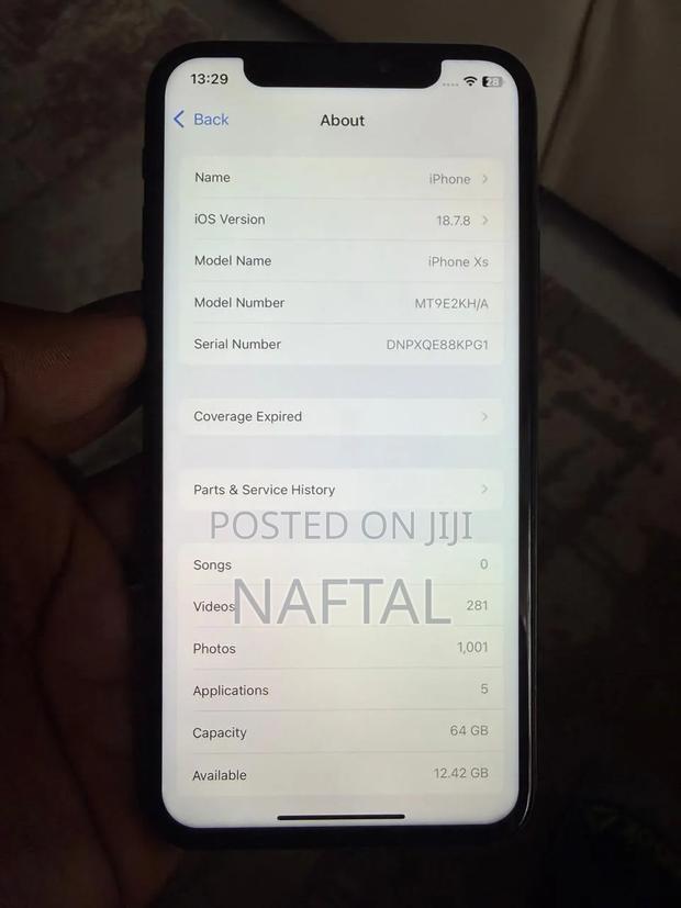 Apple iPhone XS 64 GB Black