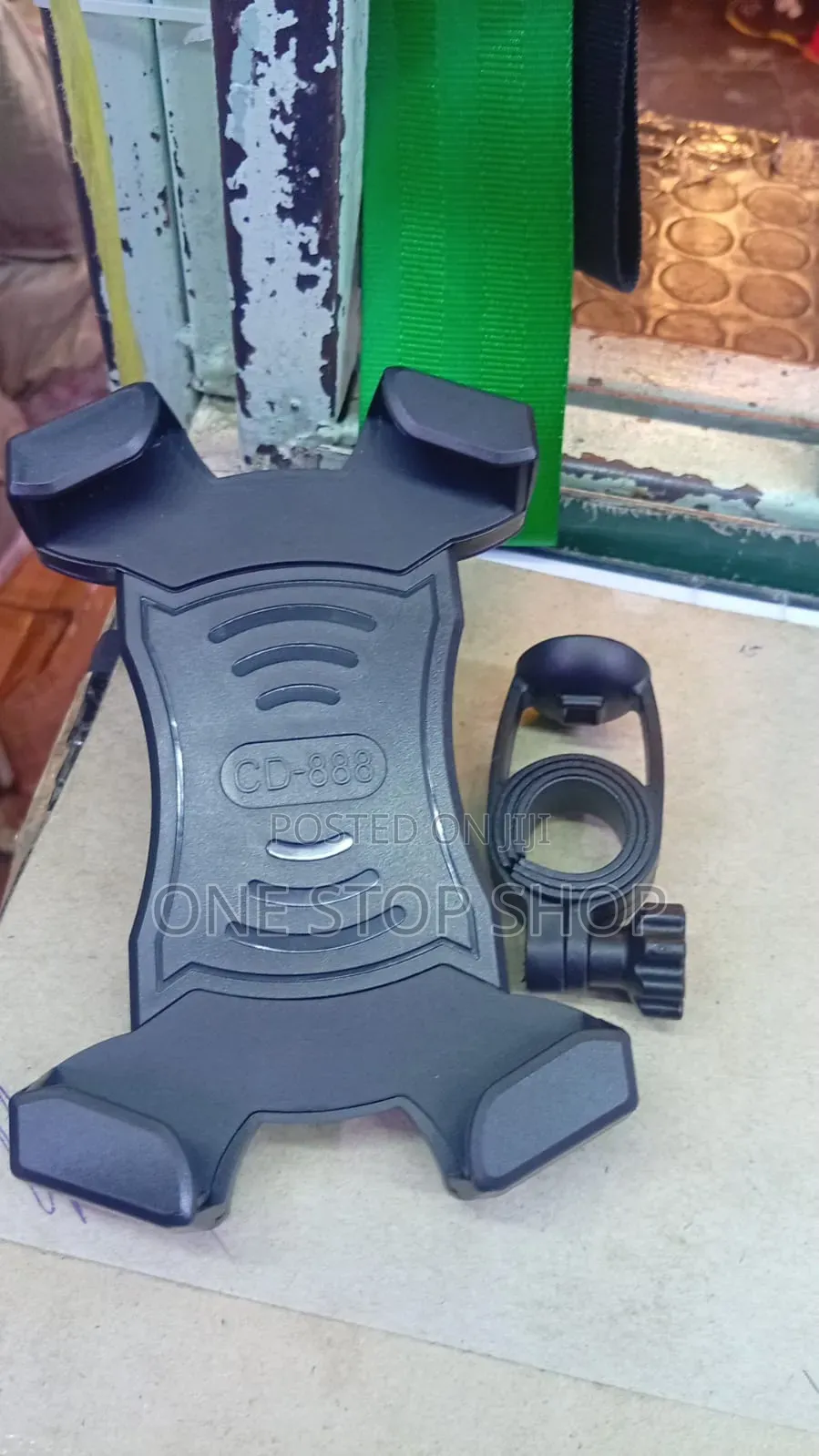 Clamp Onto Handlebar Mounted Motorcycle Phone Holder With Charger