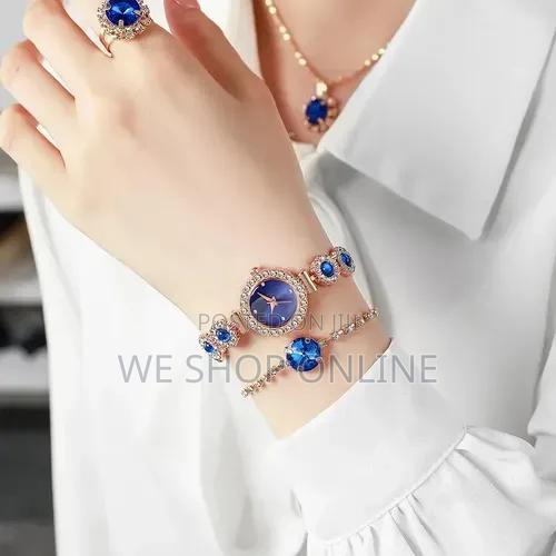 Ladies 5 Pc Blue Gift Set (Circle) - thumbnail 3