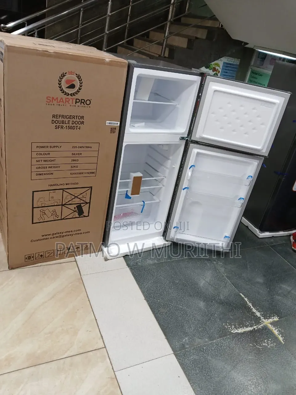 Smart Pro SFR-150dt-I Double Door Fridge 138l