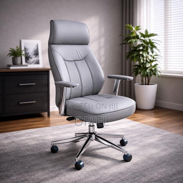 Office Chair ; Executive Gray Office Chair - thumbnail 2