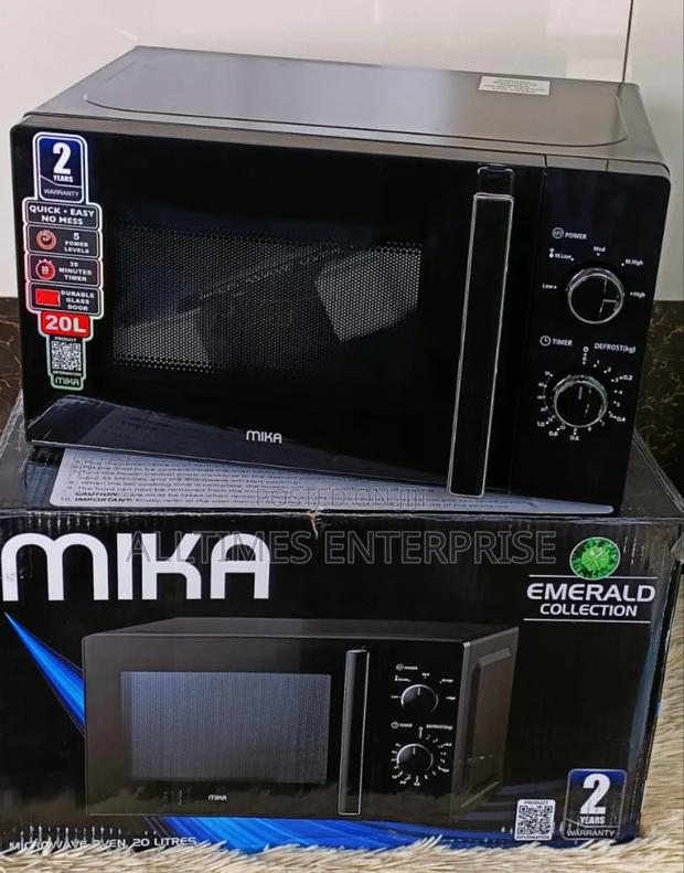 20 Litres Mika Manual Microwave (Black)
