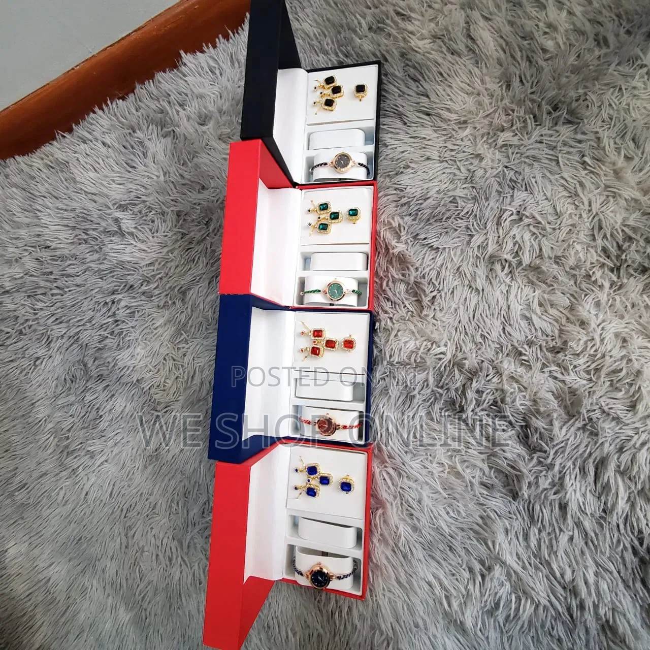 4pc Elegant Ladies Jewelry Gift Set(Square)