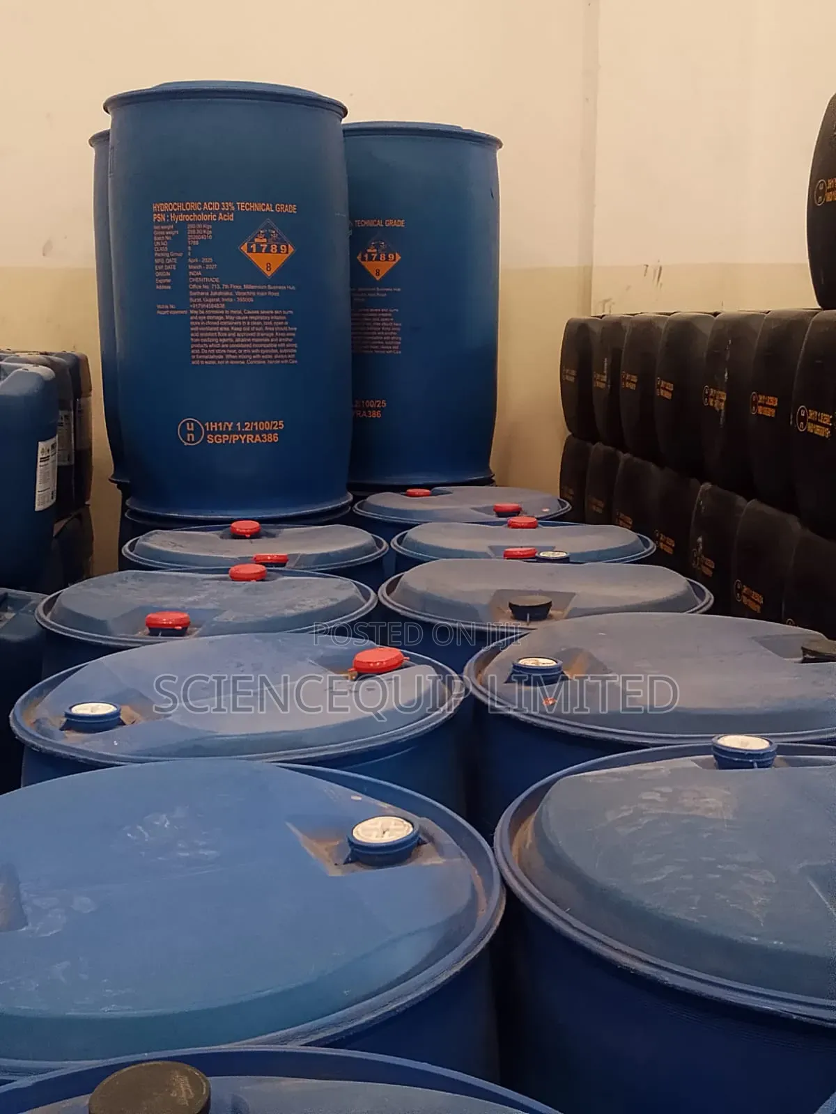 Hydrochloric Acid Drum 275kgs – Special Offer!
