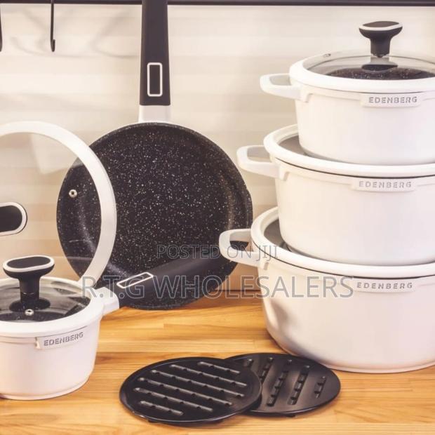 Edenburg 12pc White Cookware Set – Induction Ready