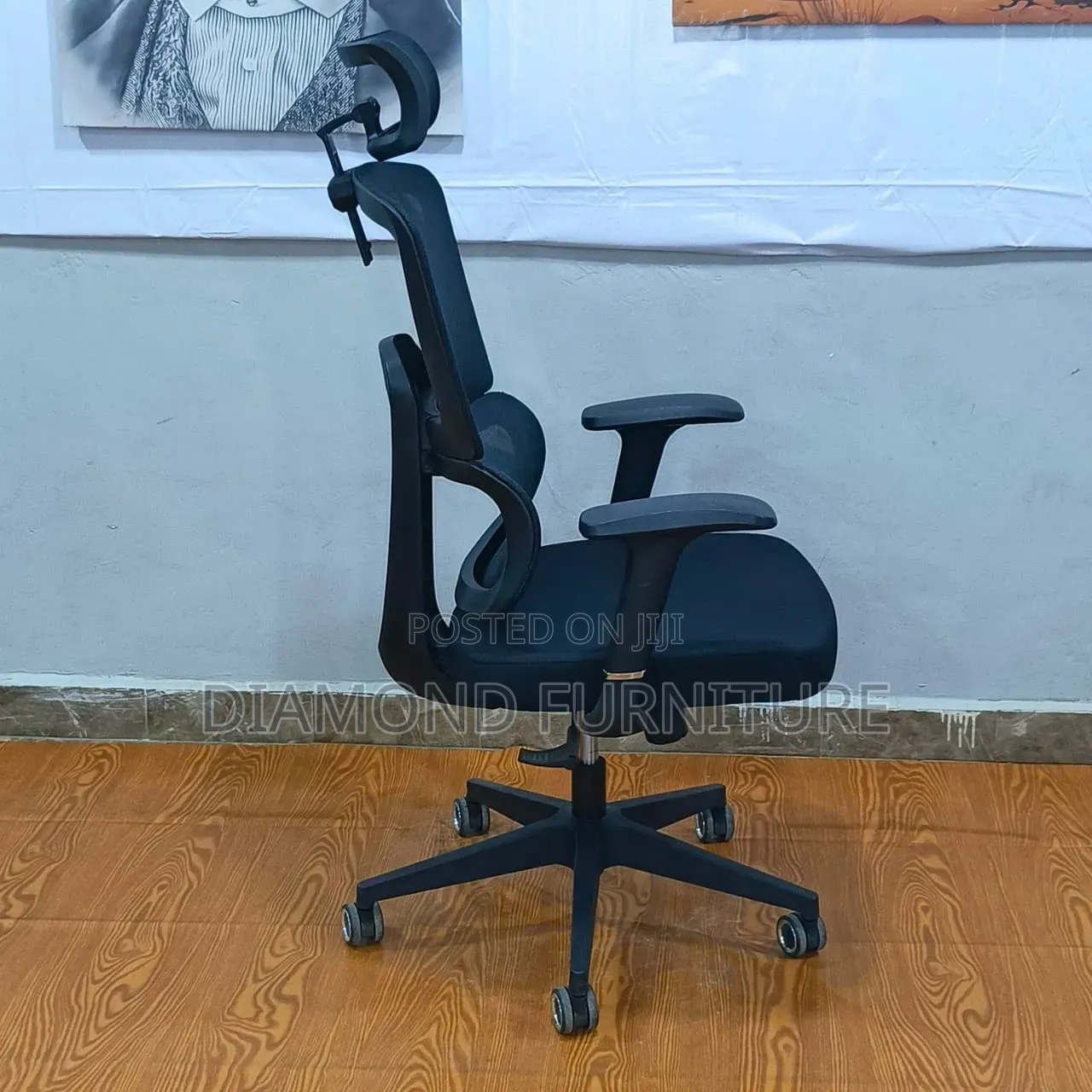 High Back Ergonomic Mesh Office Chair With Headrest Lumbar Support