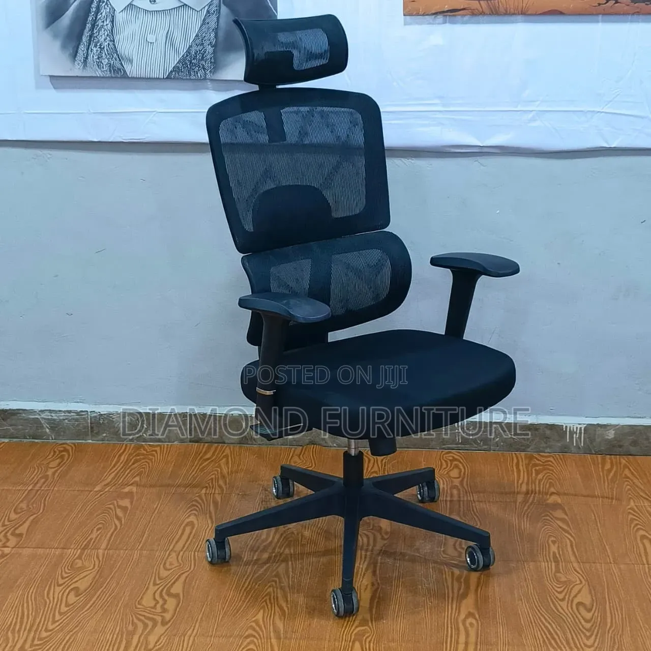 High Back Ergonomic Mesh Office Chair With Headrest Lumbar Support