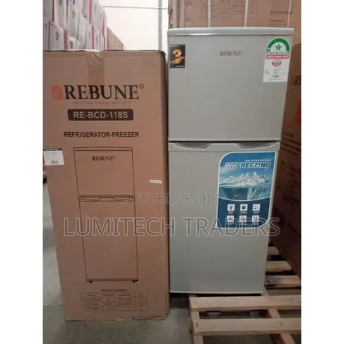 Rebune 118 Litres Double Door Refrigerator