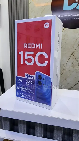 New Xiaomi Redmi 15C 4G 256 GB Black