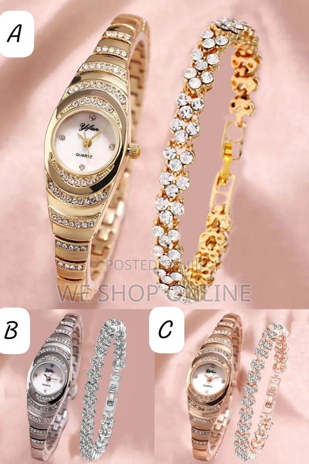 *L2 in 1 Elegant Ladies Watch+ Bracelet Set