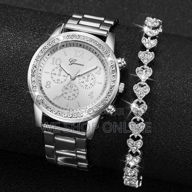 2 Pc Geneva Ladies Watch Set - thumbnail 2