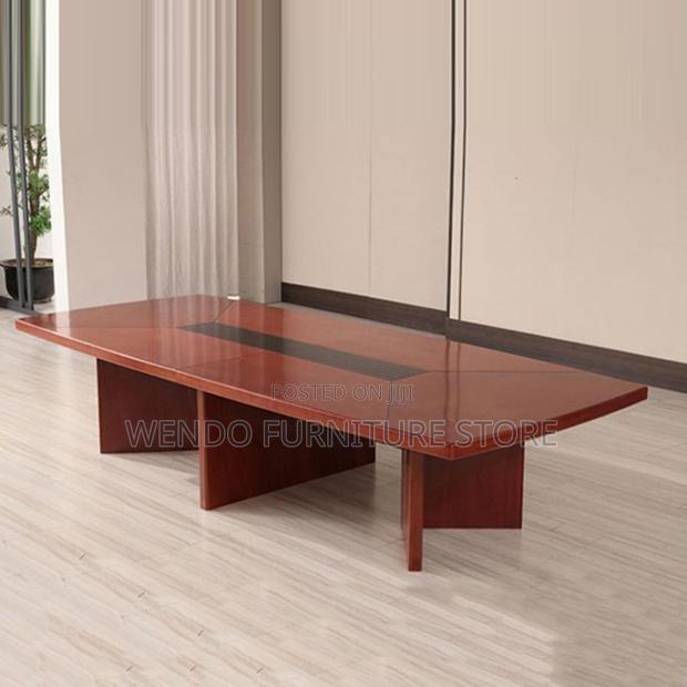 Office Table : Mahogany Finish 2.4-M Executive Office Boardroom Table